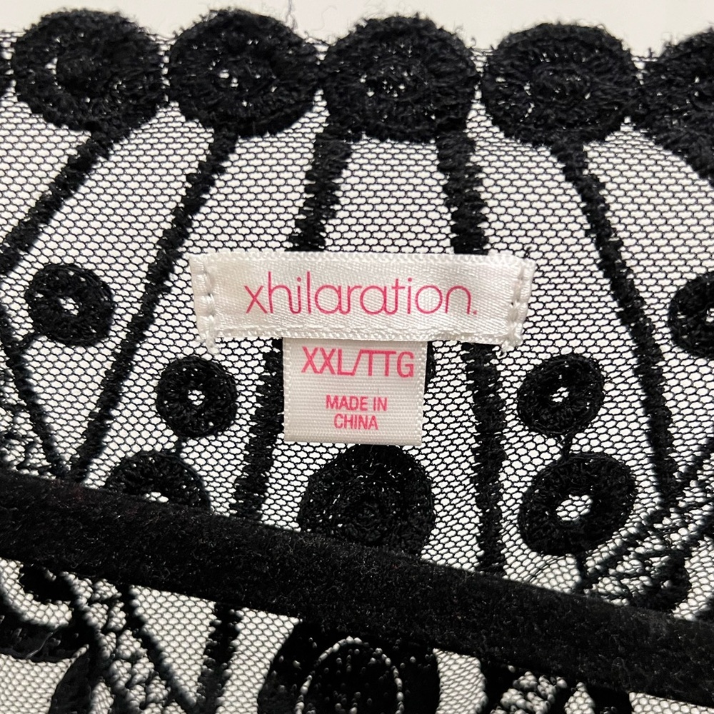 Xhilaration Sheer Lace Top - XXL - Picture 4 of 4